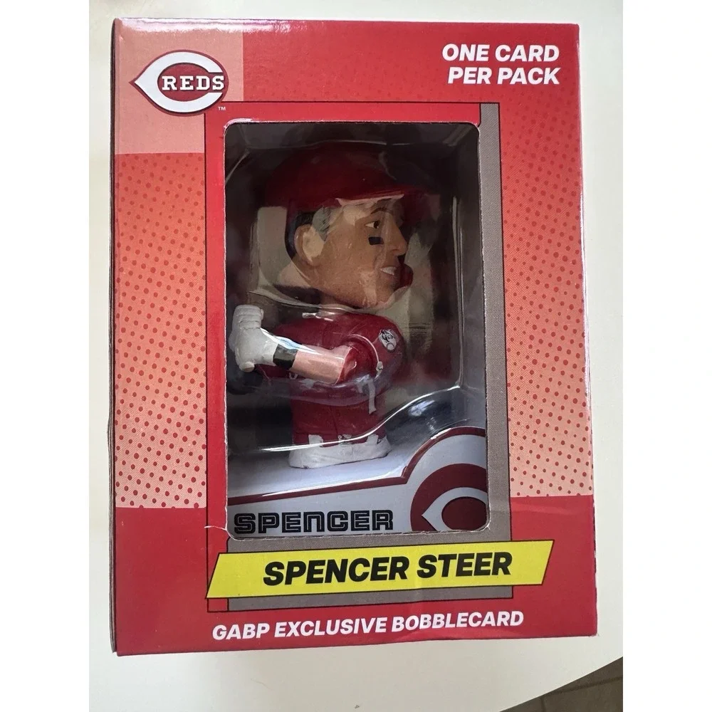 Cincinnati Reds Spencer Steer Baseball‎ Card Bobblehead 5/30/26 New